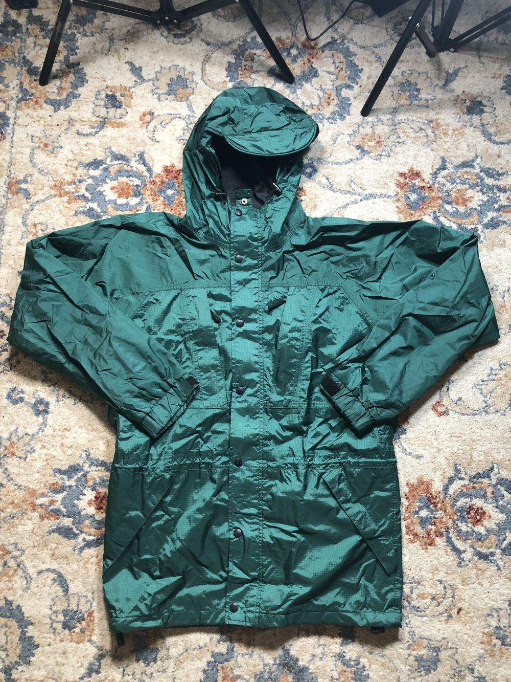 Vintage REI Jacket Mens Medium Hooded Waterproof Parka Outdoors 90s